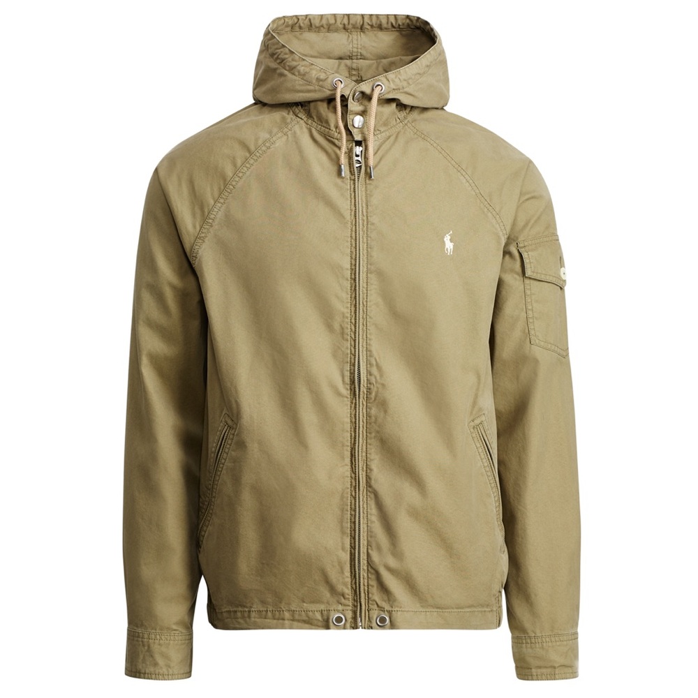 POLO RALPH LAUREN Cotton Blend Windbreaker- Green